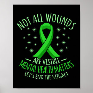 Poster Toutes Les Blessures Sont Visibles Santé Mentale S