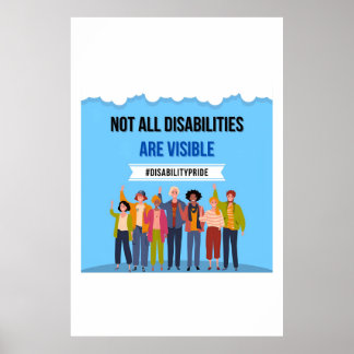 Poster Toutes les déficiences ne sont pas visibles affich