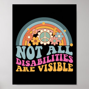 Poster Toutes les déficiences ne sont pas visibles cachée