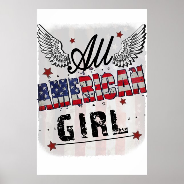 Poster Toutes les filles américaines (Devant)
