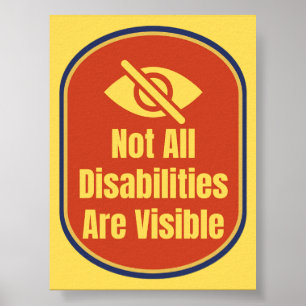 Poster Toutes les handicaps ne sont pas visibles - Versio