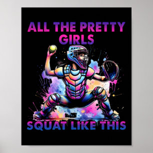 Poster Toutes les jolies filles s'accroupissent drôlement