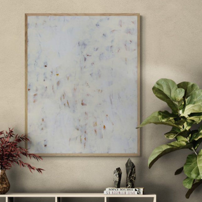 Poster Toutes les peintures murales Abstraites en blanc I (Créateur téléchargé)