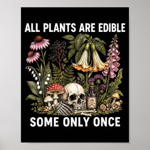 Poster Toutes les plantes sont comestibles Certaines ne s