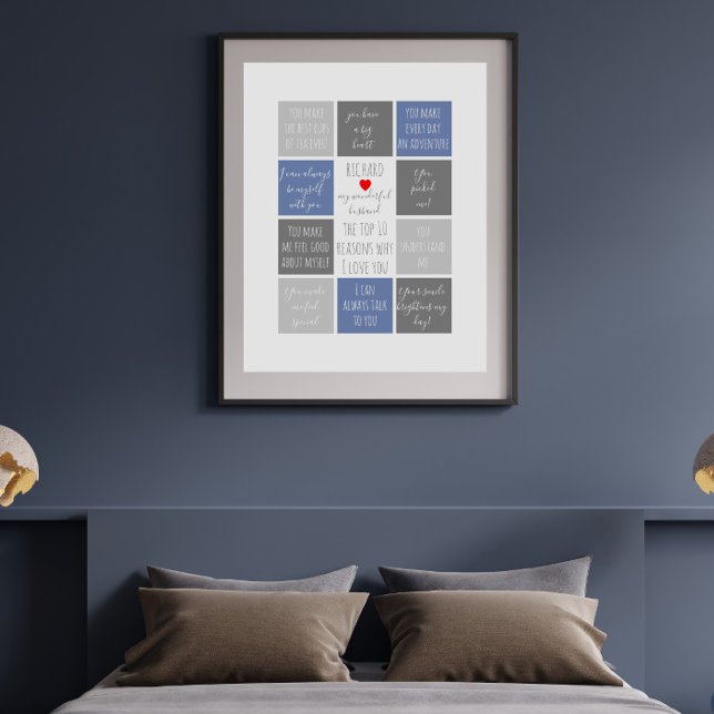 Poster toutes les raisons pour lesquelles je t'aime. Rais (Créateur téléchargé)