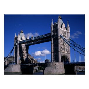 Poster Tower Bridge dans les années 90