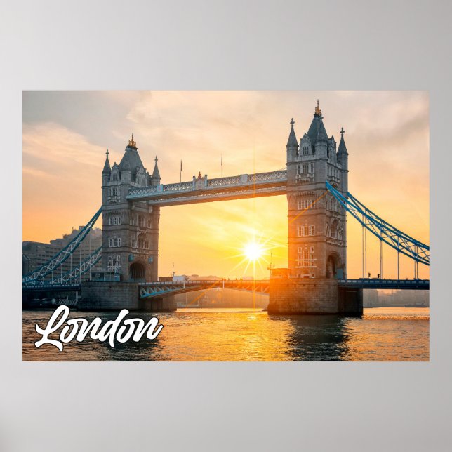 Poster Tower Bridge, Londres, Angleterre (Devant)
