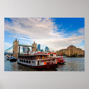 Poster Tower Bridge River Thames Londres