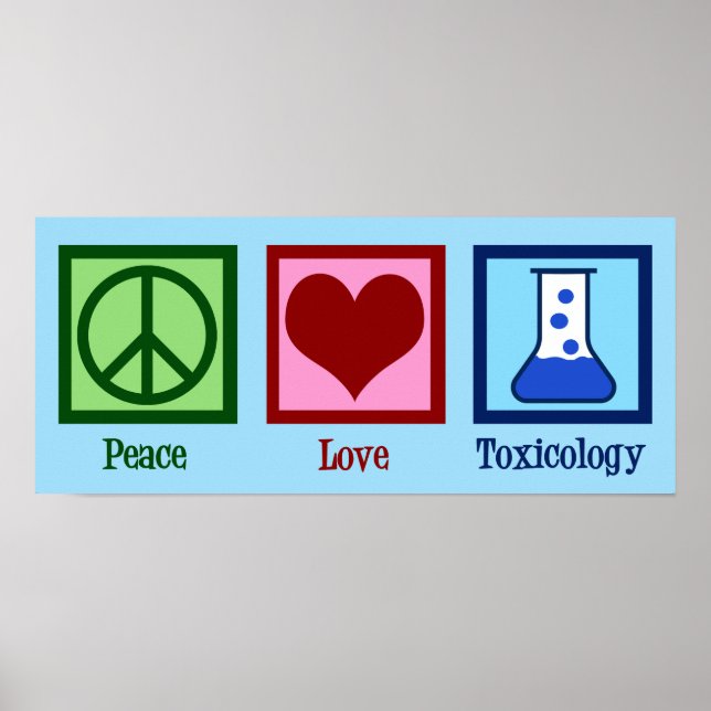 Poster Toxicologie Peace Love (Devant)