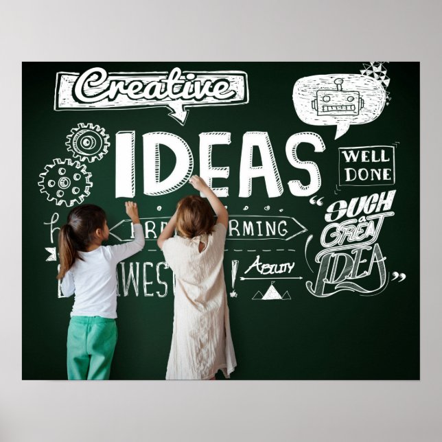 Poster Toy Story Chalkboard Invitation Anniversaire (Devant)