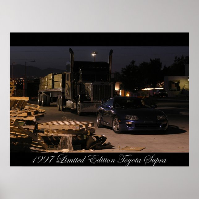 Poster Toyota Supra Turbo 1997 (Devant)