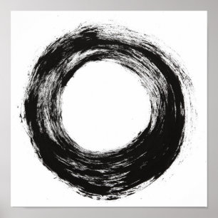 Poster Tracé de brosse