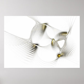 Poster traces dorées