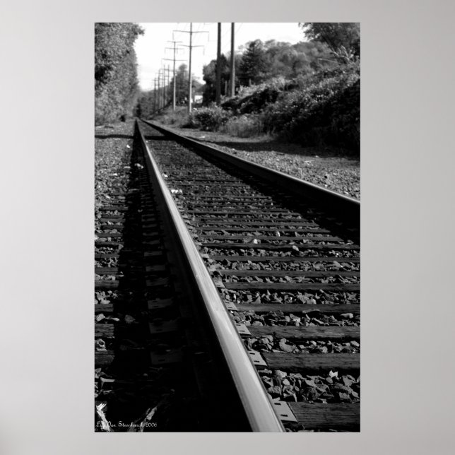 Poster Traces ferroviaires Imprimer (Devant)