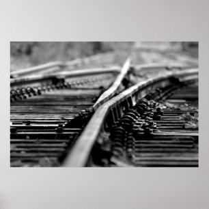 Poster Traces ferroviaires modernes