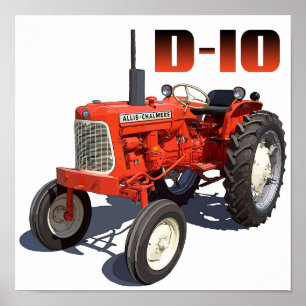 Poster Tracteur Allis Chalmers D-10