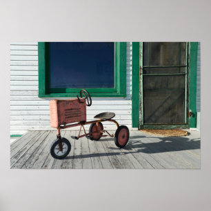 Poster Tracteur jouet vintage