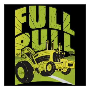Poster Tracteur pulling
