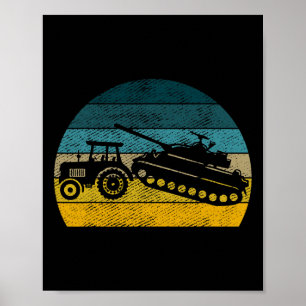 Poster Tracteur ukrainien Soutenir l'Ukraine Soutenez l'U