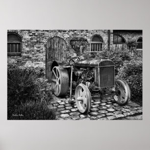 Poster Tracteur vintage Fordson, photo d'art