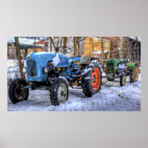 Poster Tracteurs vintages