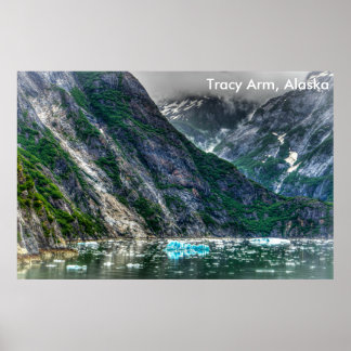 Poster Tracy Arm, Alaska