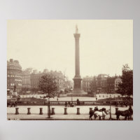 Trafalgar Carré, Londres (photo sépia)