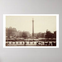 Trafalgar Carré, Londres (photo sépia)