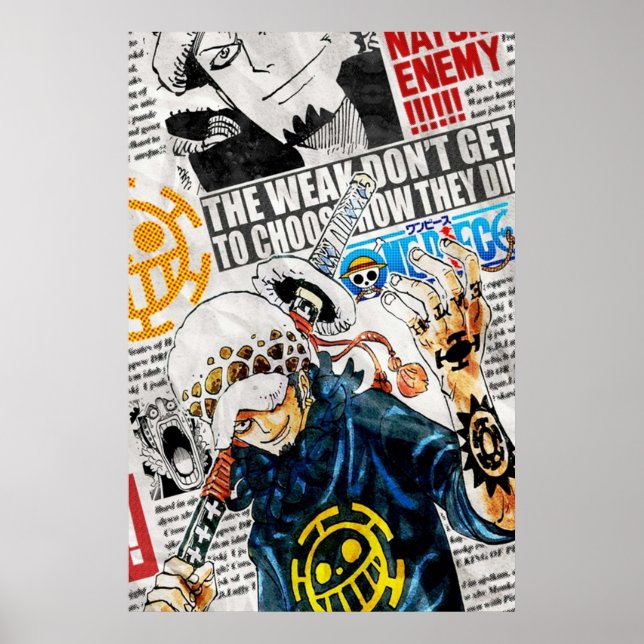 Poster Trafalgar Law One Pièce (Devant)