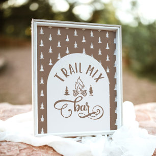 Poster Trail Mix Bar One Joyeux anniversaire Camper