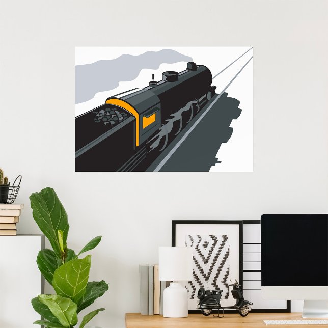 Poster Train à vapeur (Créateur téléchargé)