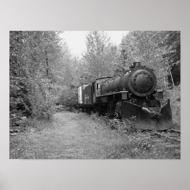 Poster Train à vapeur à la retraite (Devant)