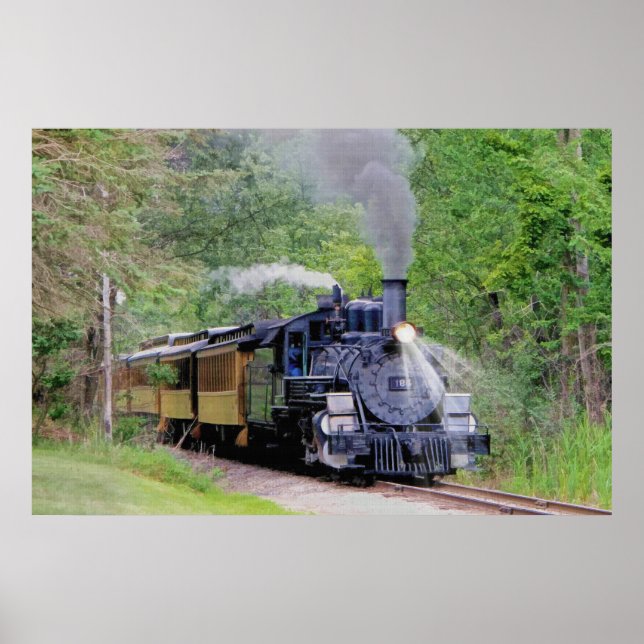 Poster Train à vapeur ferroviaire pour Trainspotspotters  (Devant)