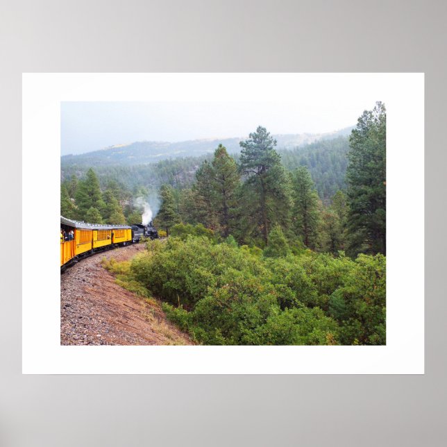 Poster Train à vapeur pour Silverton (Devant)