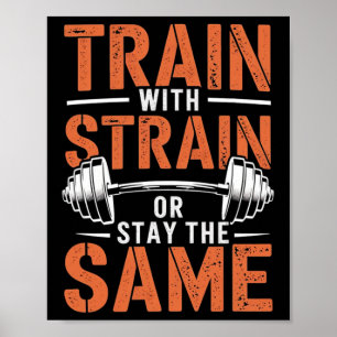 Poster Train Avec Soudure - Motivation Fitness Muscle
