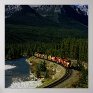 Poster Train canadien