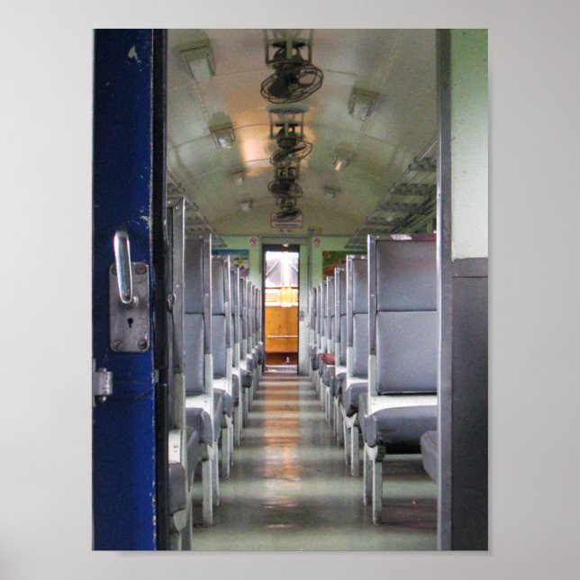 Poster Train Carriage Thaïlande ... Asie du Sud-Est (Devant)
