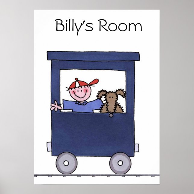 Poster train choo choo (Devant)