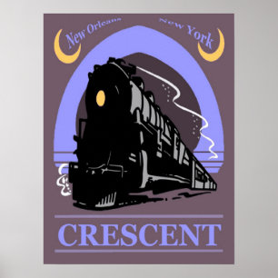 Poster Train Crescent
