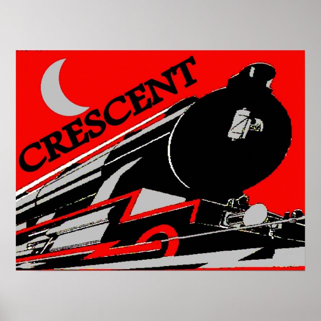 Poster Train Crescent (Devant)