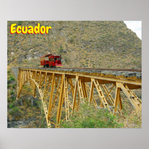 Poster Train Équateur