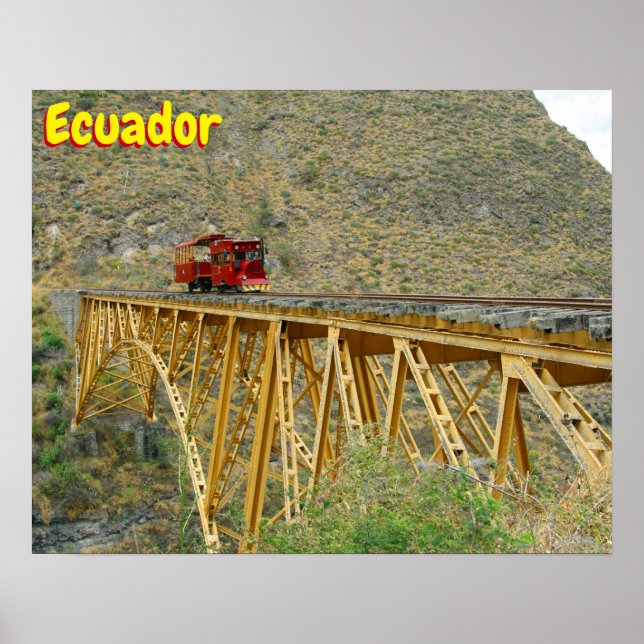 Poster Train Équateur (Devant)