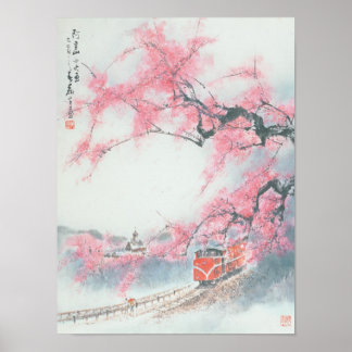 Poster Train étroit à l'affiche du Mont Ali