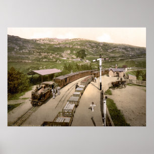 Poster Train ferroviaire vintage, FPalestinian og Wales 1