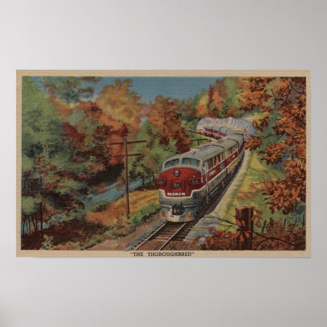 Poster Train Le Thoroughbred, Monon (Devant)