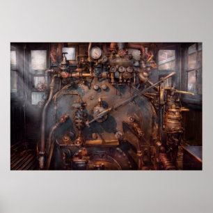 Poster Train - Locomotive - En rogne
