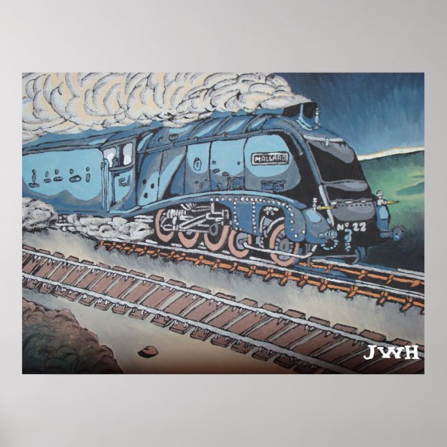 Poster Train Mallard (Devant)