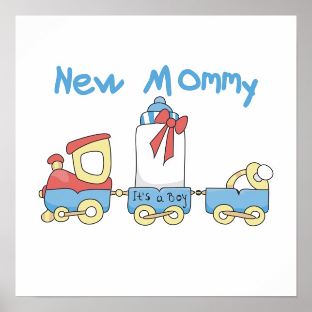 Poster Train New Mommy C'est un petit cadeau (Devant)