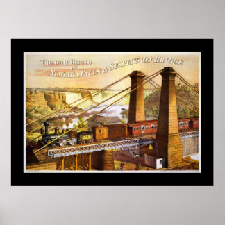 Poster Train Steam Railroad Steampunk Engine Destinée