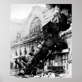 Poster Train Wreck à Montparnasse, le 22 octobre 1895